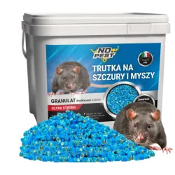 No Pest, Brodifacoum, 0,025g, Granulaat, Pellets Rattengif, Muizengif, Knaagdierengif, 5 kg